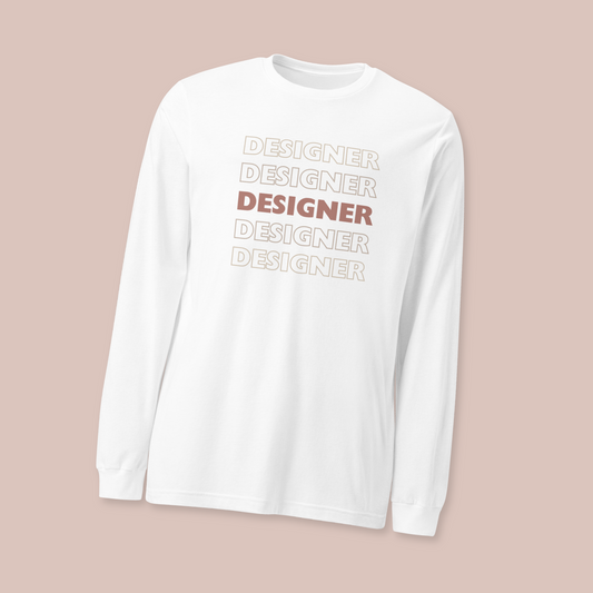 Designer Designer Designer Long Sleeve T-shirt