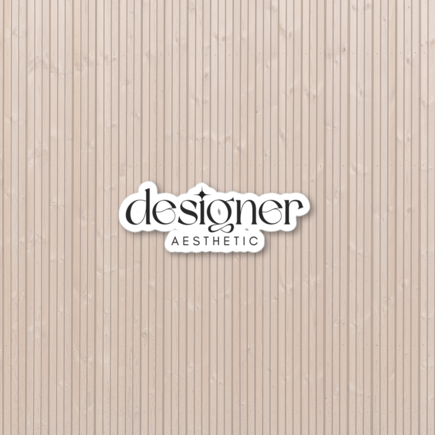 Designer Aesthetic Logo Sticker