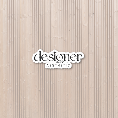 Designer Aesthetic Logo Sticker