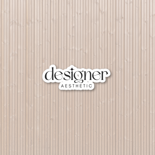 Designer Aesthetic Logo Sticker