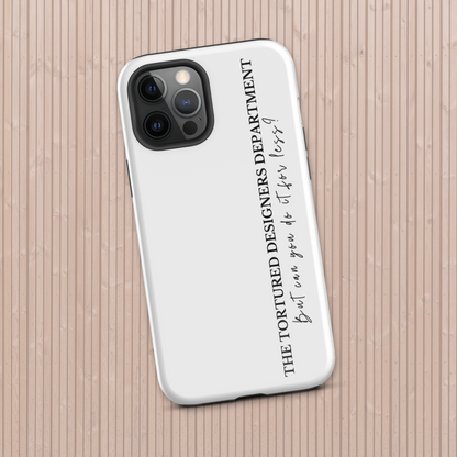 The Tortured Designers Department iPhone Case